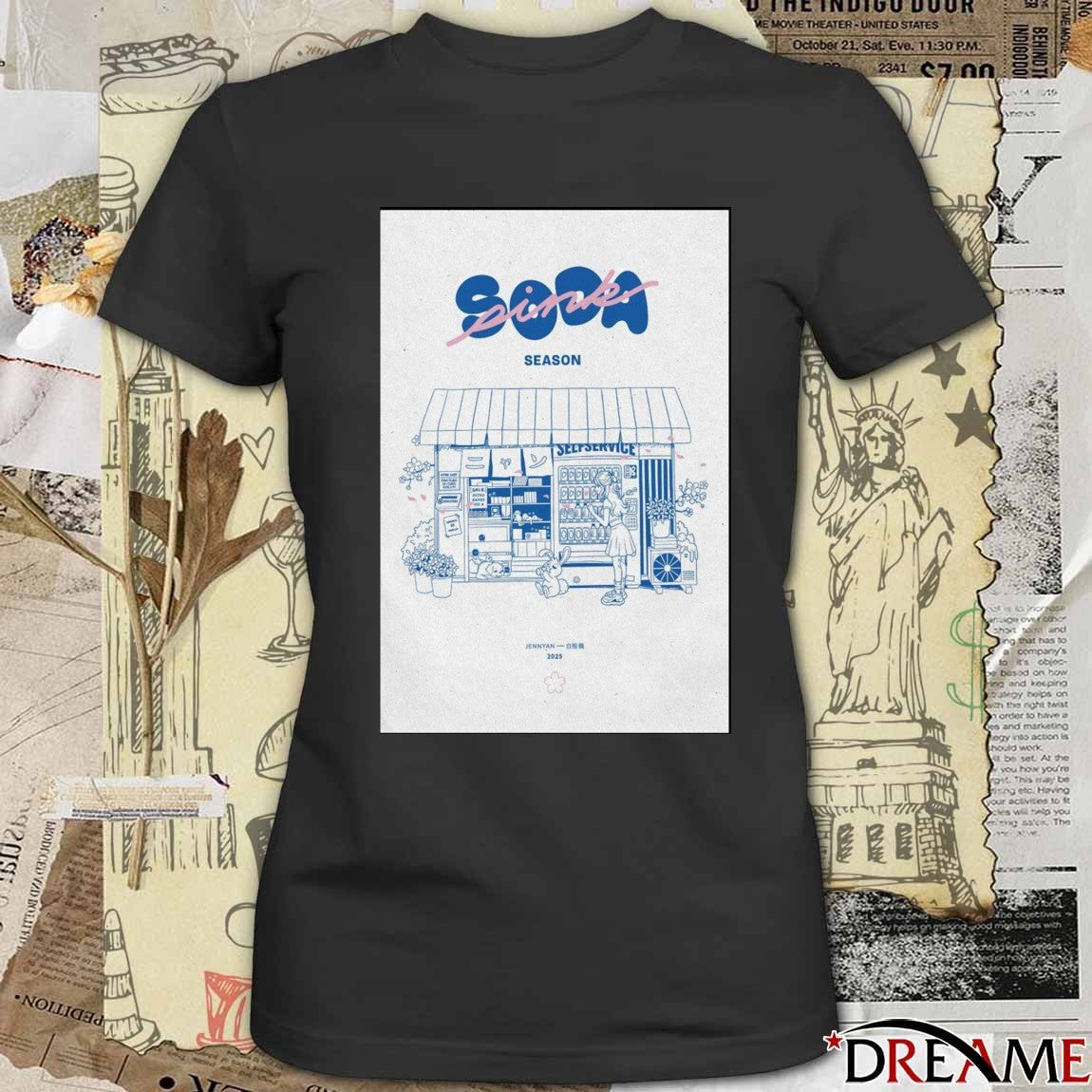Poster Soda Pink Season 2025 JenNyan New t-shirt