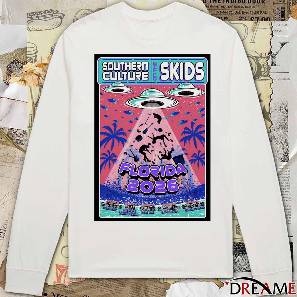 Poster Southern Culture On The Skids Florida 2026 Tour t-shirt