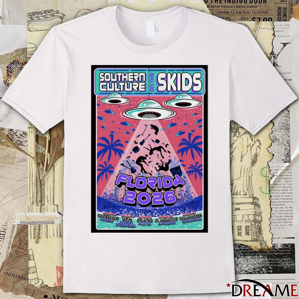 Poster Southern Culture On The Skids Florida 2026 Tour t-shirt