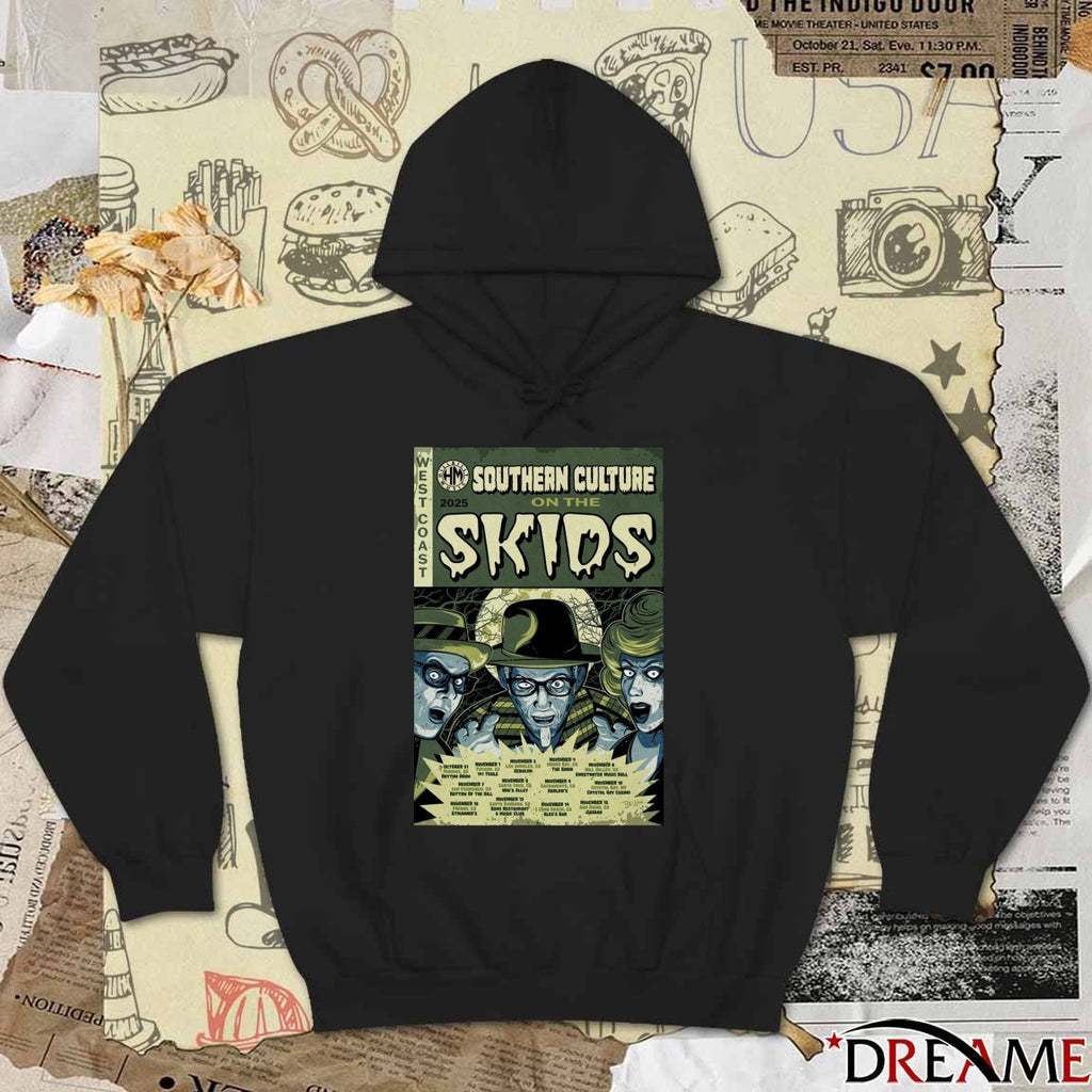 Poster Southern Culture On The Skids Tour November 2025 West Coast t-shirt