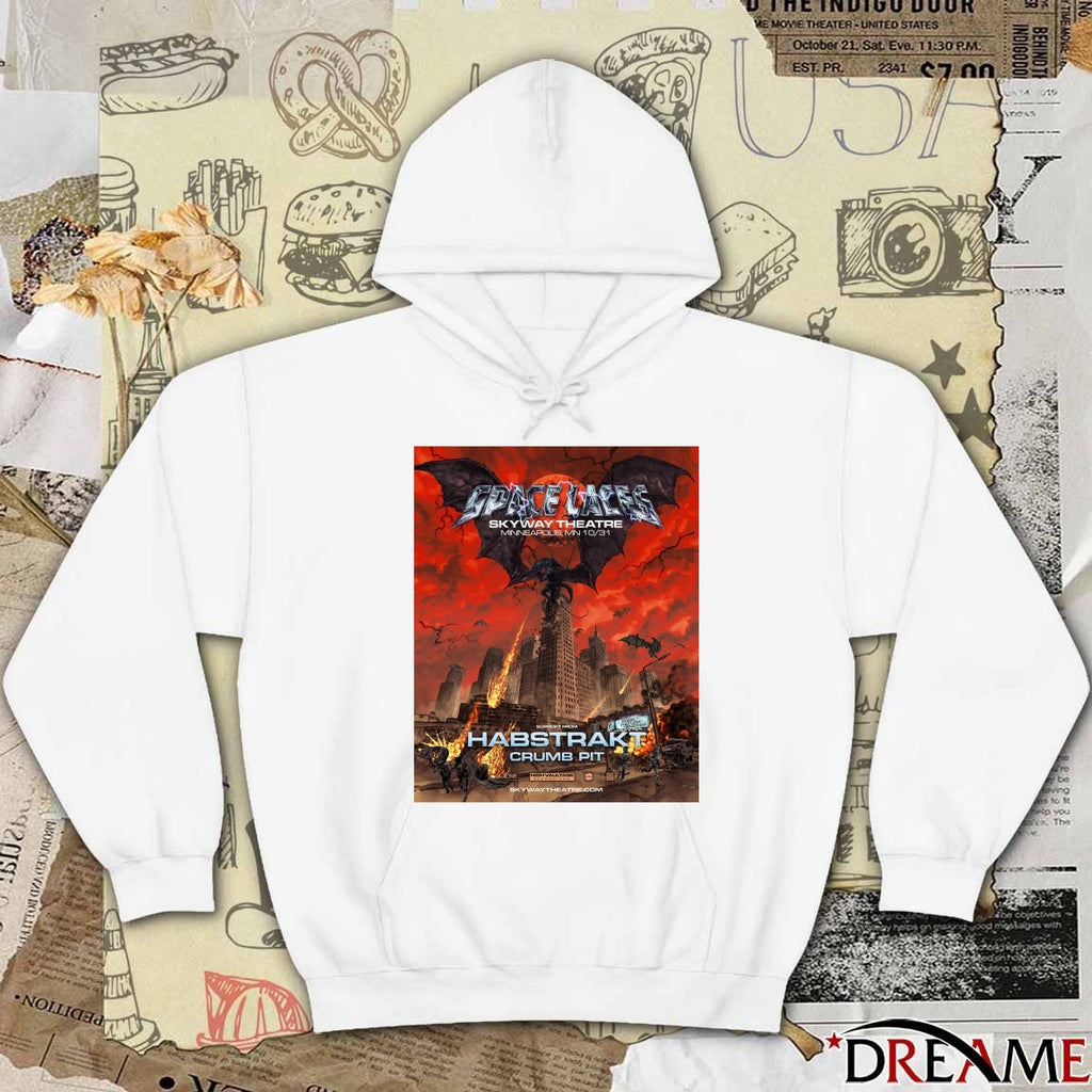 Poster Space Laces Skyway Theatre October 31 2025 Minneapolis Minnesota Halloween t-shirt