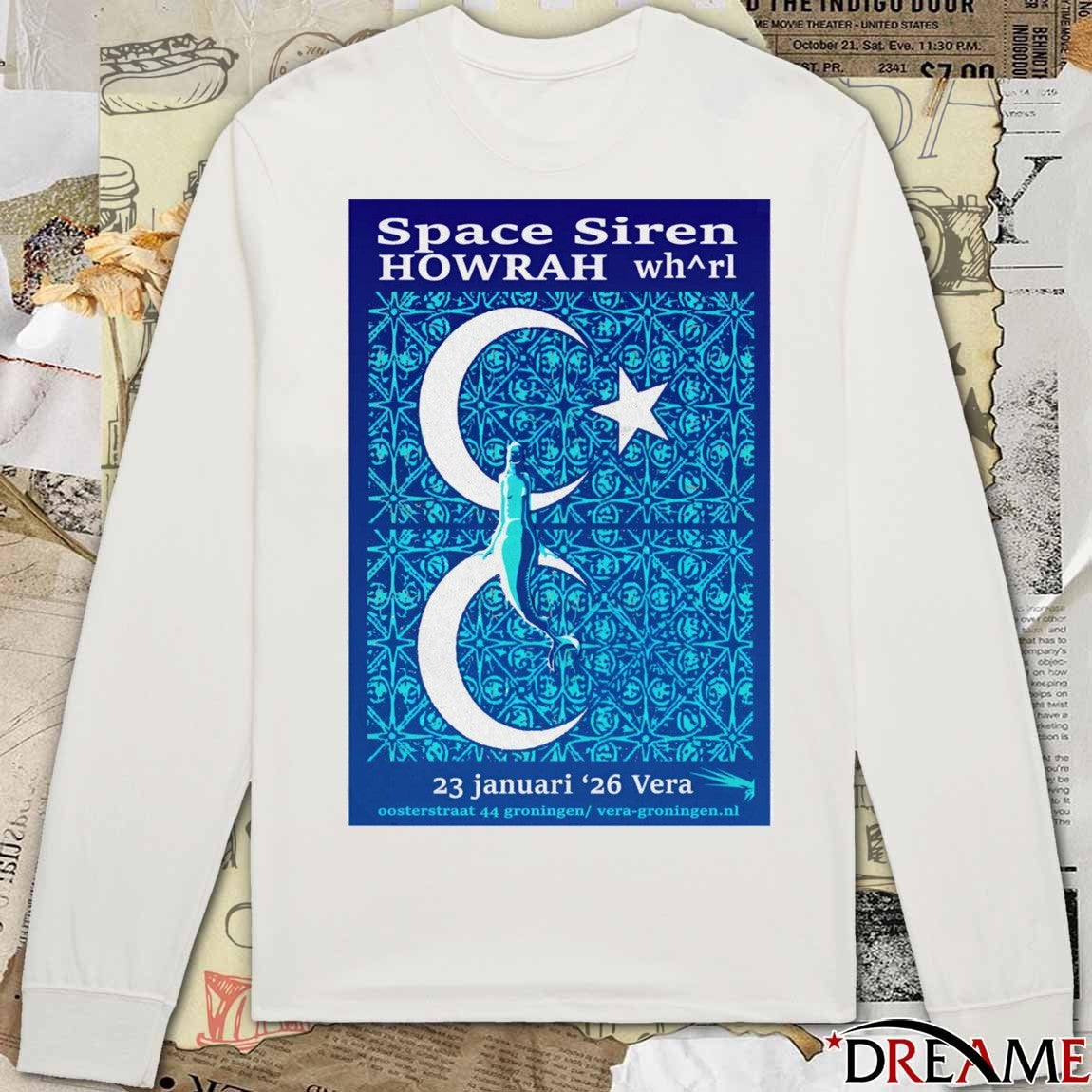 Poster Space Siren January 23 2026 Vera In Groningen NL t-shirt