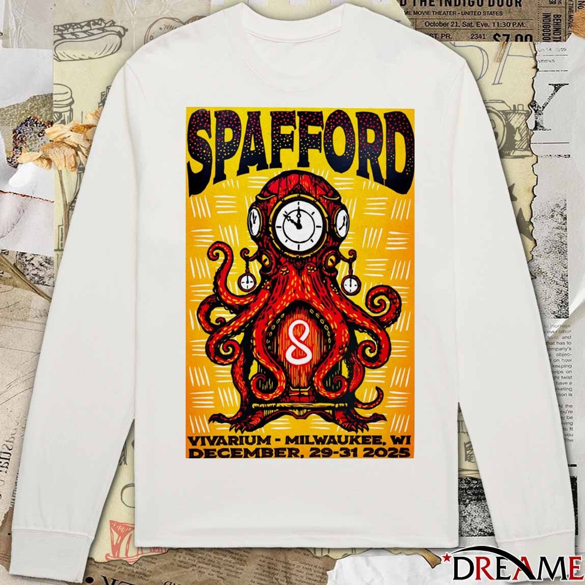 Poster Spafford NYE In Milwaukee WI On December 29-31 2025 t-shirt