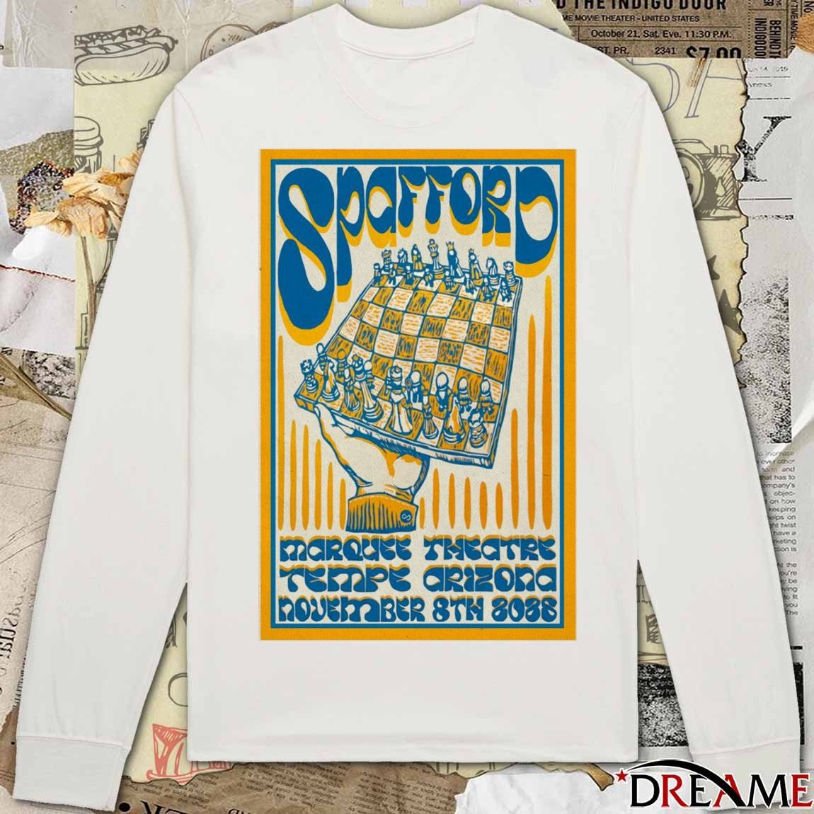 Poster Spafford Tempe Marquee Theatre On November 8 2025 Tour t-shirt