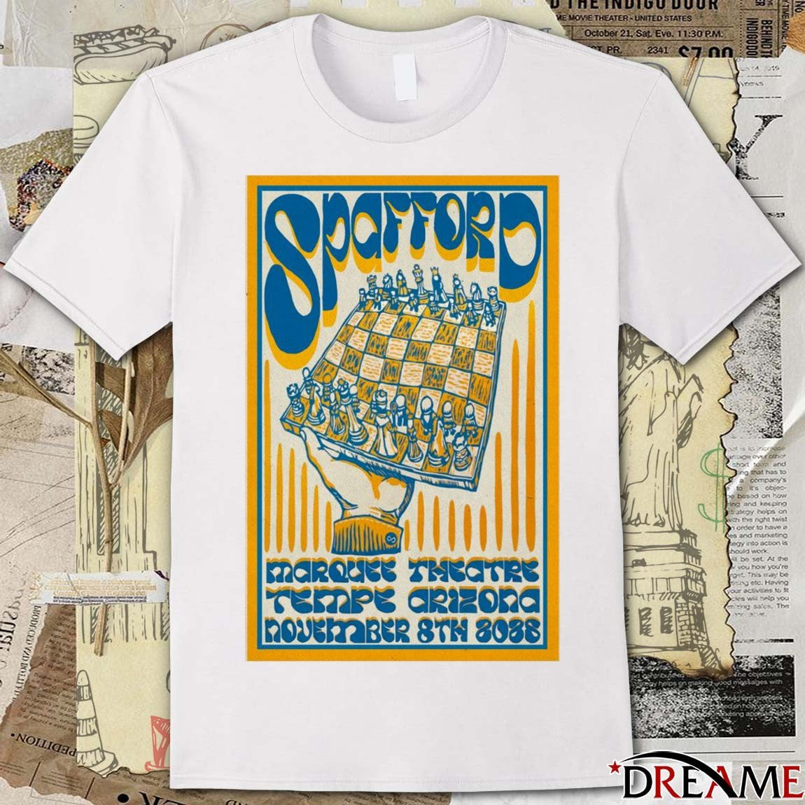 Poster Spafford Tempe Marquee Theatre On November 8 2025 Tour t-shirt