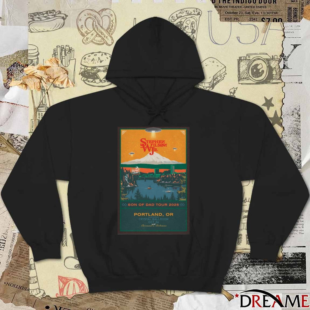 Poster Stephen Wilson Jr. October 26 2025 Crystal Ballroom in Portland OR t-shirt