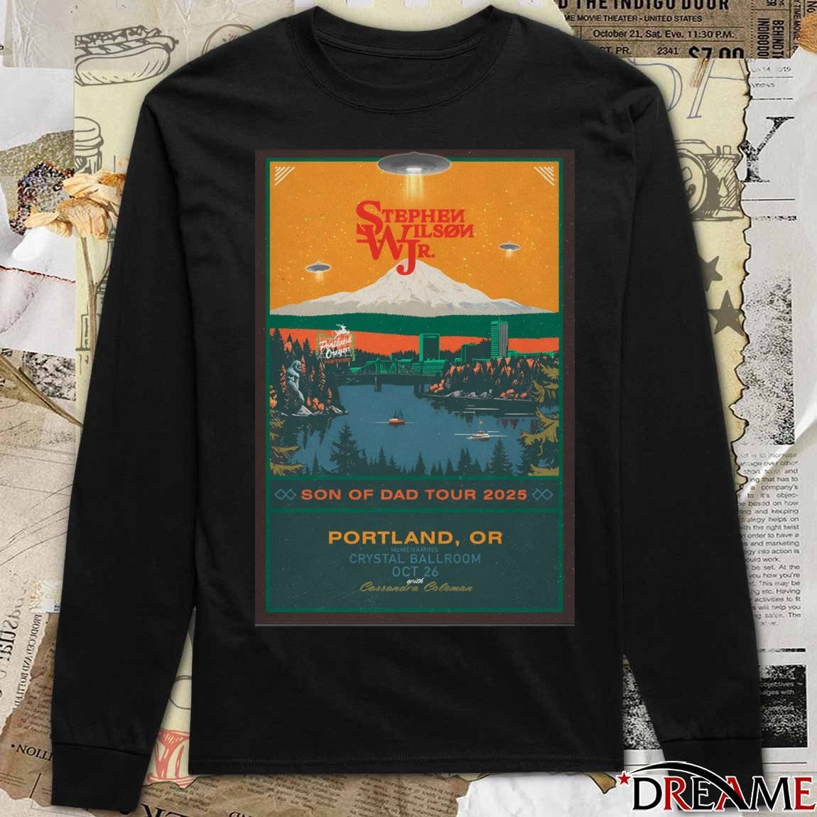 Poster Stephen Wilson Jr. October 26 2025 Crystal Ballroom in Portland OR t-shirt