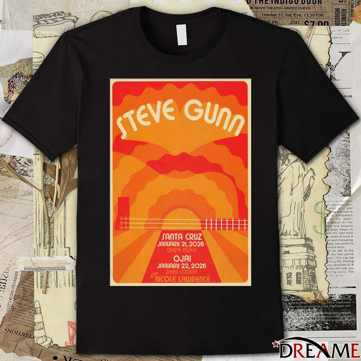 Poster Steve Gunn Ojai Deer Lodge In Ojai CA January 22 2026 t-shirt