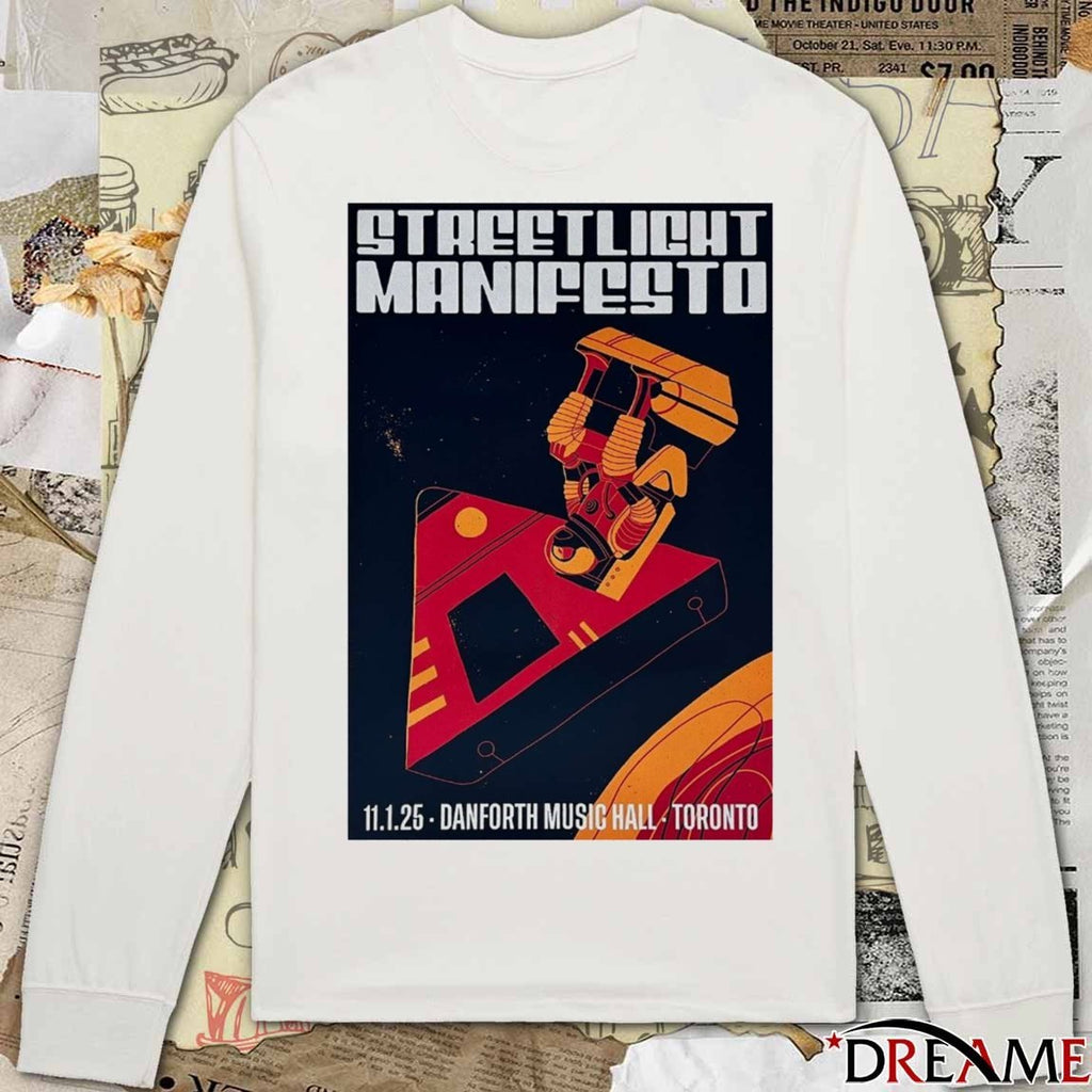 Poster Streetlight Manifesto November 1 2025 Danforth Music Hall Toronto Canada t-shirt