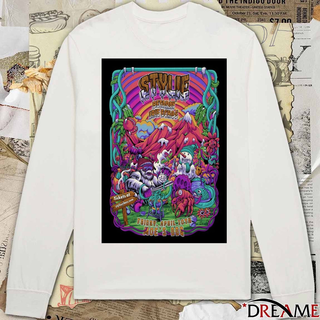 Poster Stylie April 10 2026 In Englewood CO Moe’s BBQ t-shirt