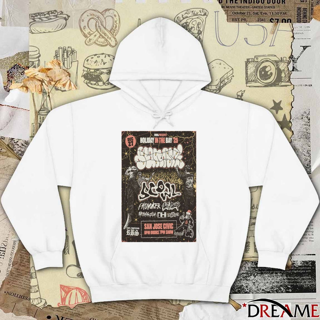 Poster Sunami December 27 2025 San Jose Civic In San Jose CA t-shirt