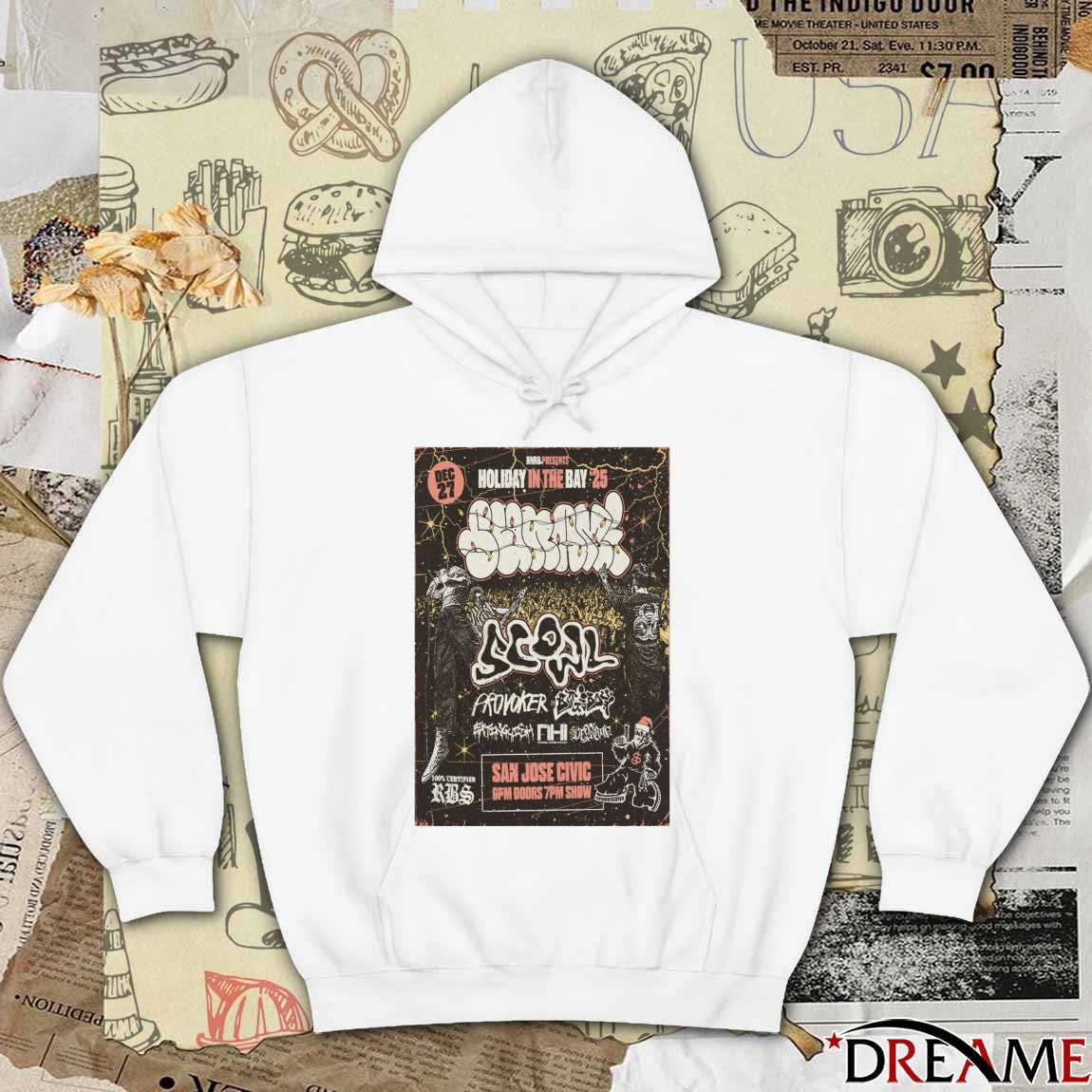 Poster Sunami December 27 2025 San Jose Civic In San Jose CA t-shirt