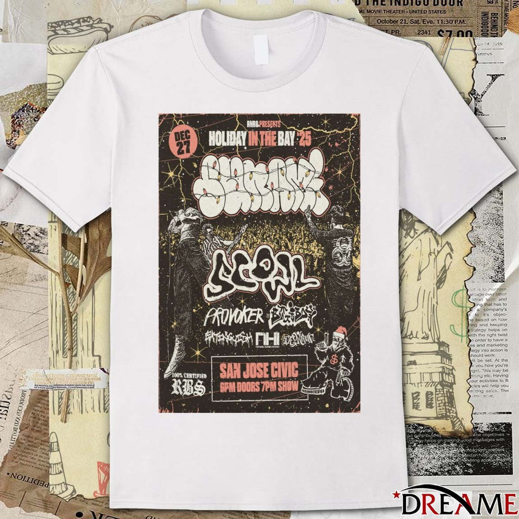 Poster Sunami December 27 2025 San Jose Civic In San Jose CA t-shirt