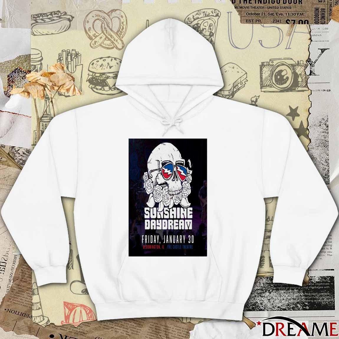 Poster Sunshine Daydream 30 January 2026 Bloomington IL The Castle Theatre t-shirt