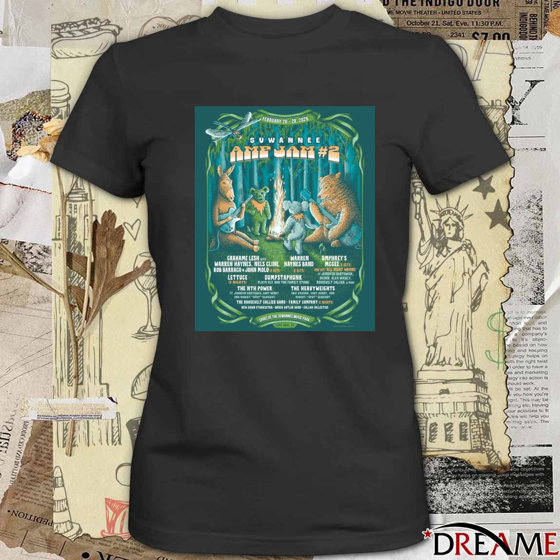 Poster Suwannee Amp Jam Spirit Of The Suwannee Music Park February 26-28 2026 t-shirt