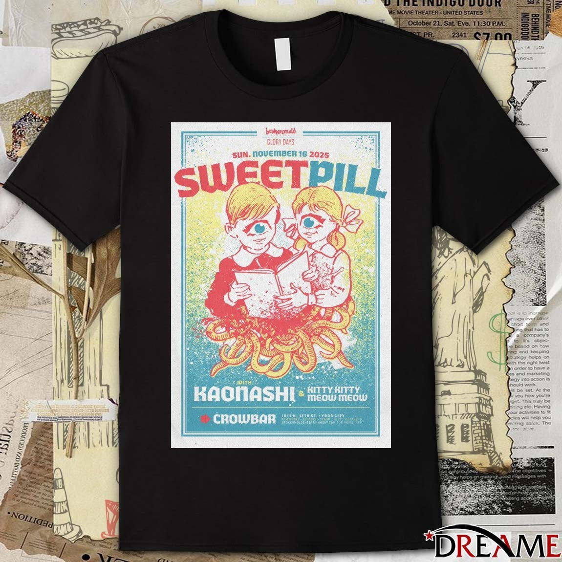 Poster Sweet Pill At Crowbar On Sunday November 16 2025 t-shirt