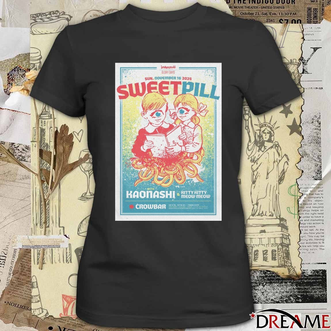 Poster Sweet Pill At Crowbar On Sunday November 16 2025 t-shirt