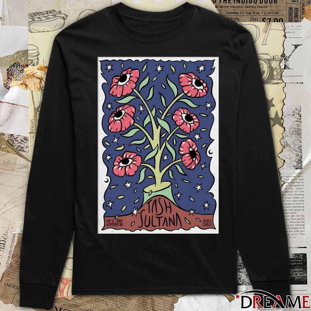 Poster Tash Sultana November 12 2025 Auditorio BB CDMX t-shirt
