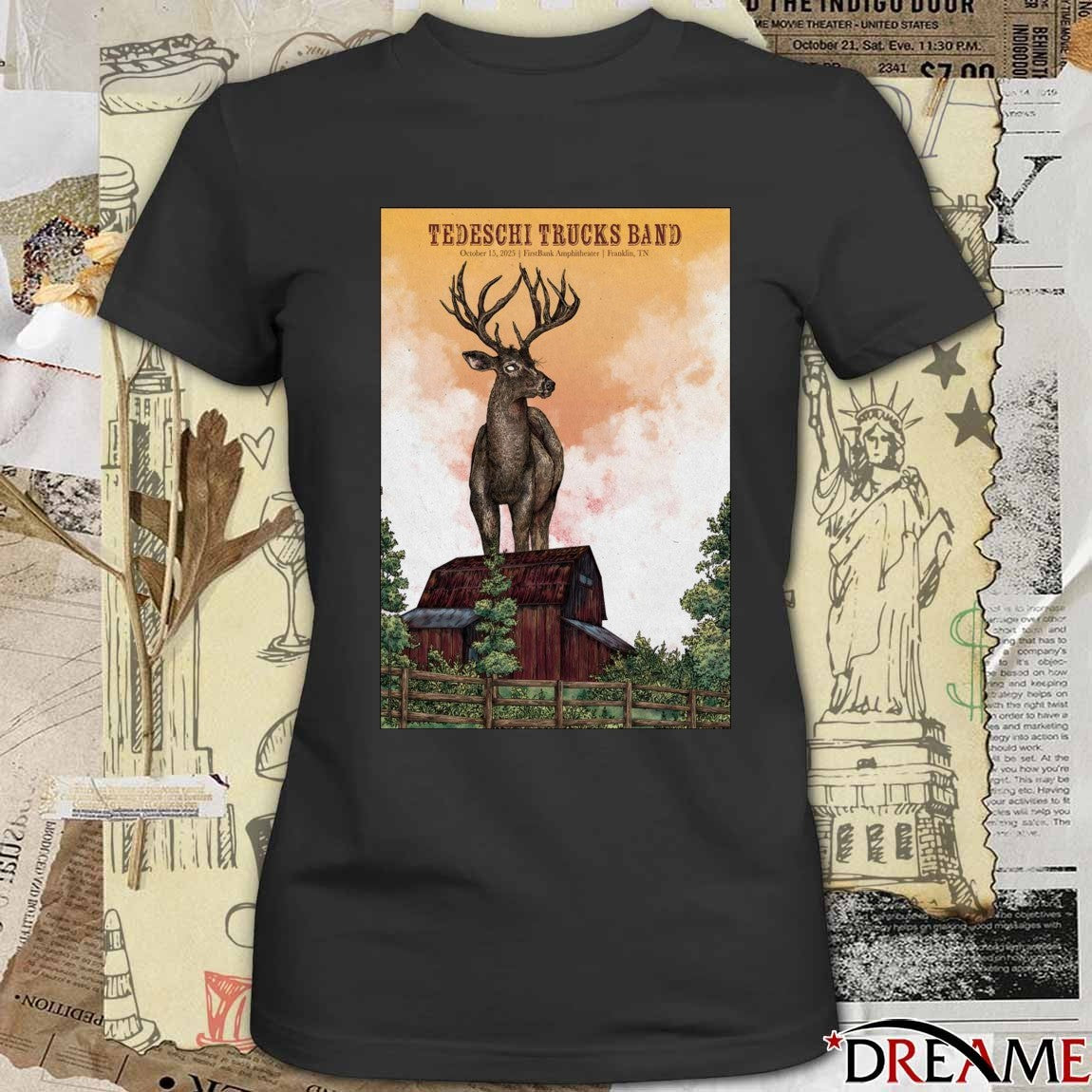 Poster Tedeschi Trucks Band October 15 2025 FirstBank Amphitheater in Franklin TN t-shirt