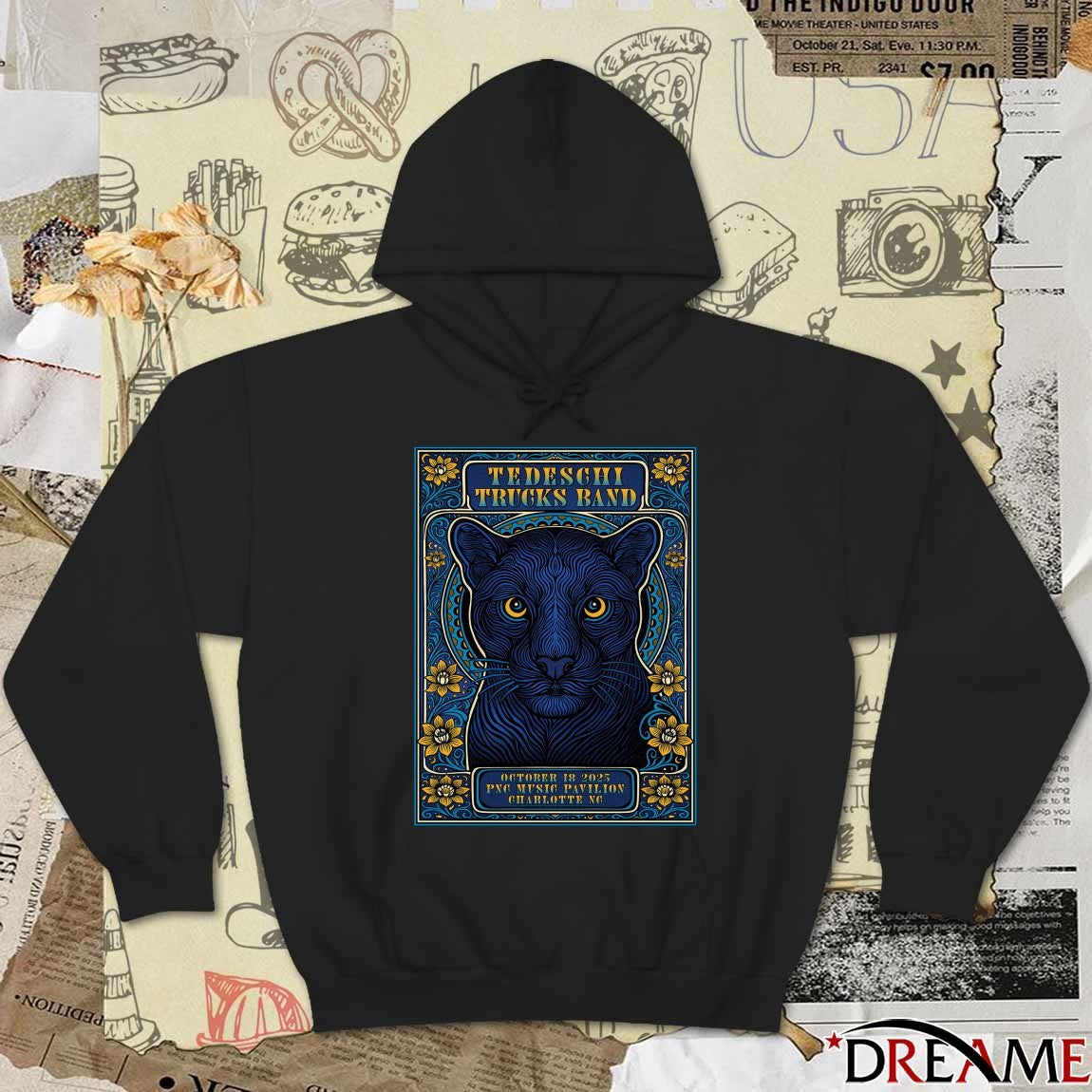 Poster Tedeschi Trucks Band October 18 2025 PNC Music Pavilion in Charlotte NC t-shirt