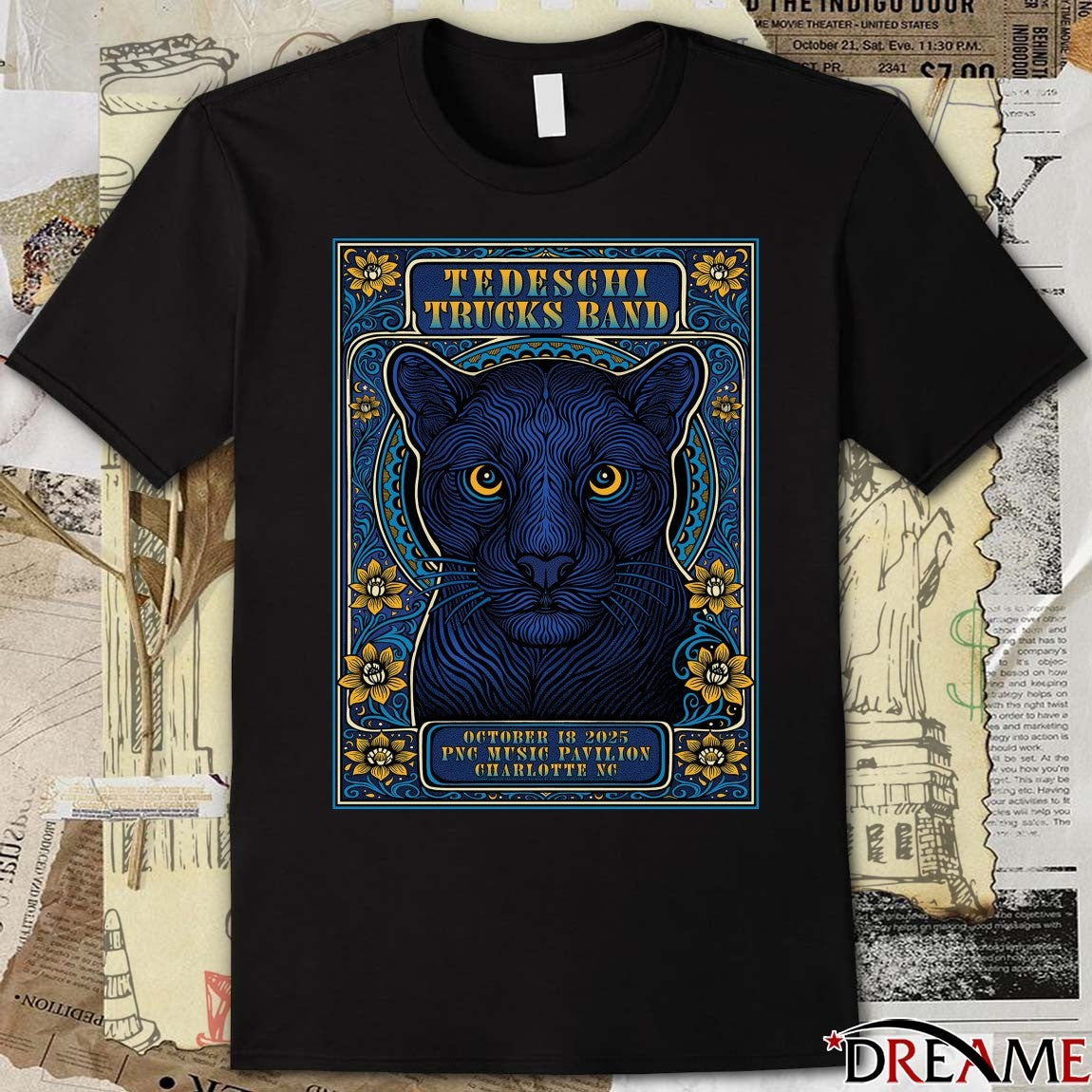 Poster Tedeschi Trucks Band October 18 2025 PNC Music Pavilion in Charlotte NC t-shirt