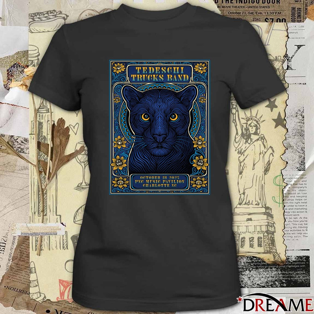 Poster Tedeschi Trucks Band October 18 2025 PNC Music Pavilion in Charlotte NC t-shirt