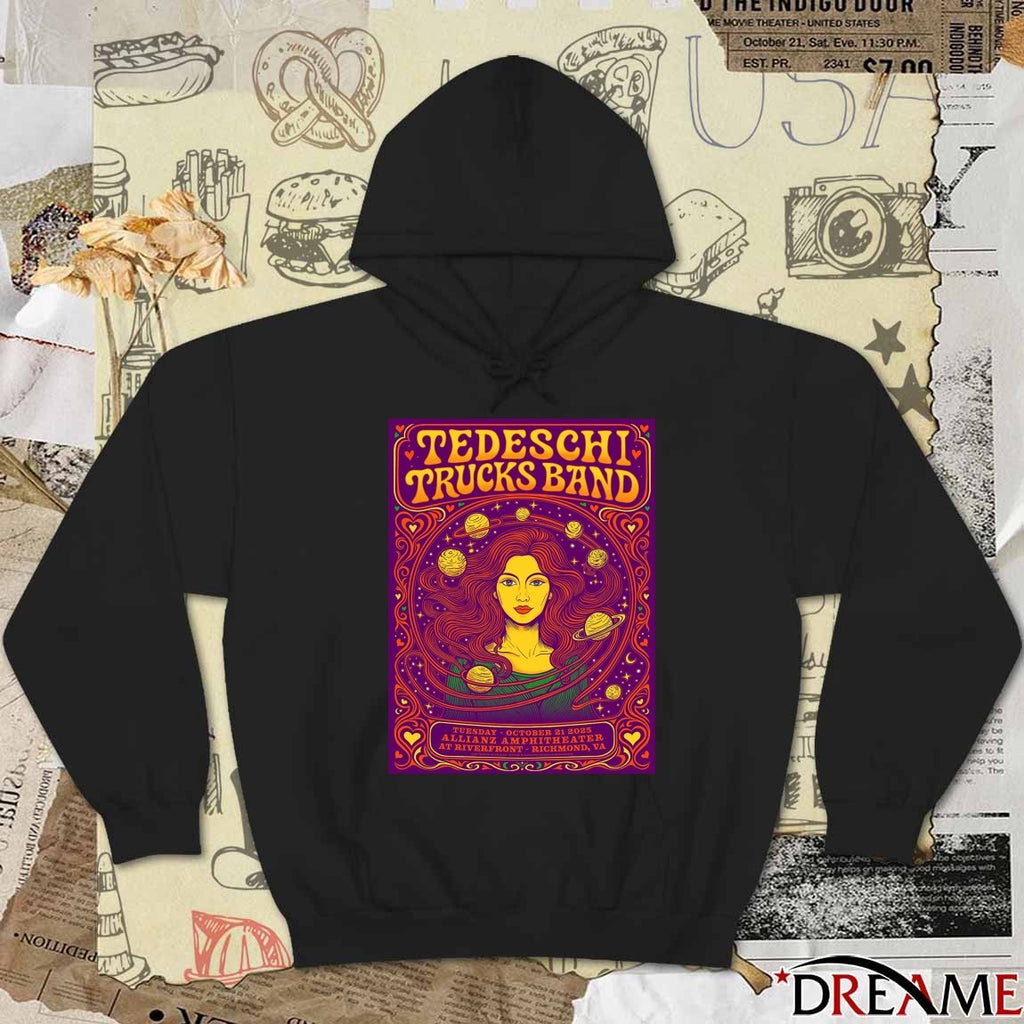 Poster Tedeschi Trucks Band October 21 2025 Allianz Amphitheater At Riverfront In Richmond, VA t-shirt