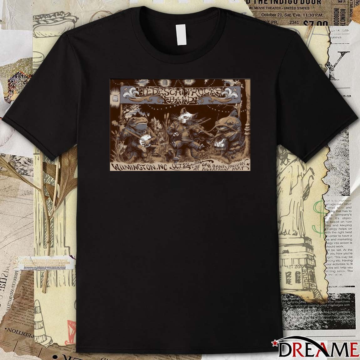 Poster Tedeschi Trucks Band October 22 2025 Live Oak Bank Pavilion At Riverfront Park Show t-shirt