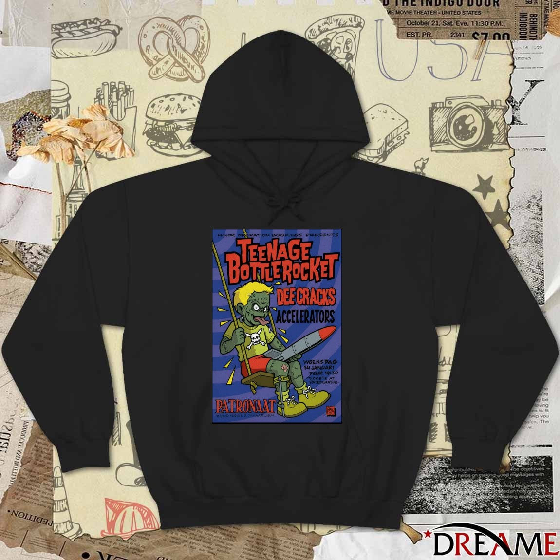 Poster Teenage BottleRocket January 14 2026 Patronaat In Haarlem, Netherlands t-shirt