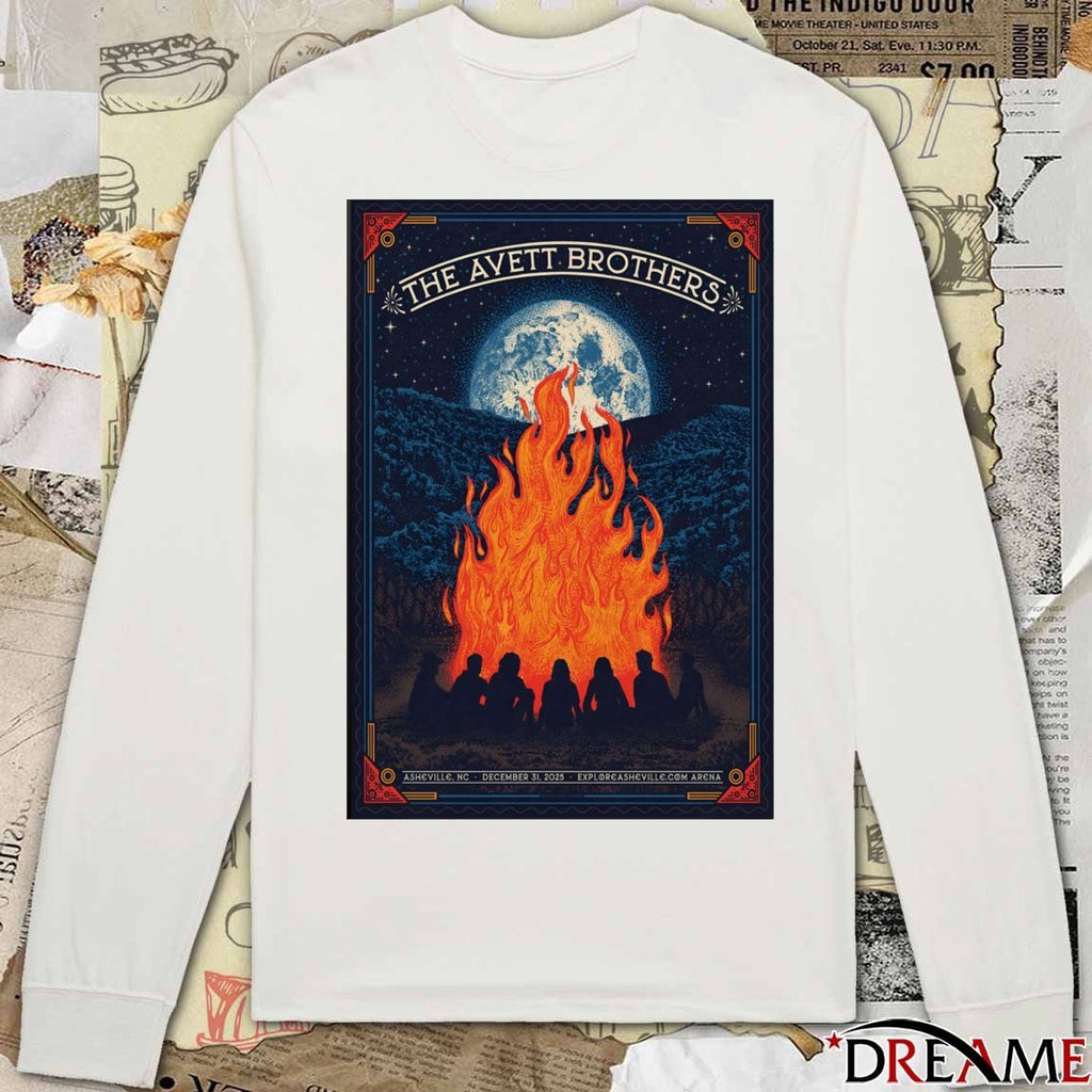Poster The Avett Brothers December 31 2025 Harrah’s Cherokee Center Asheville NC t-shirt