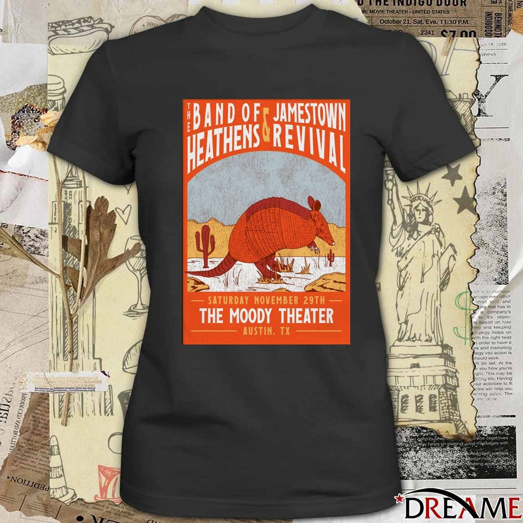 Poster The Band Of Heathens And Jamestown Revival Event Austin On November 29 2025 t-shirt