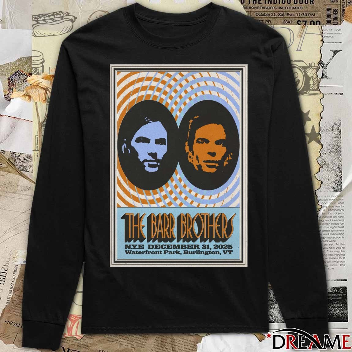 Poster The Barr Brothers Waterfront Park In Burlington VT December 31 2025 t-shirt