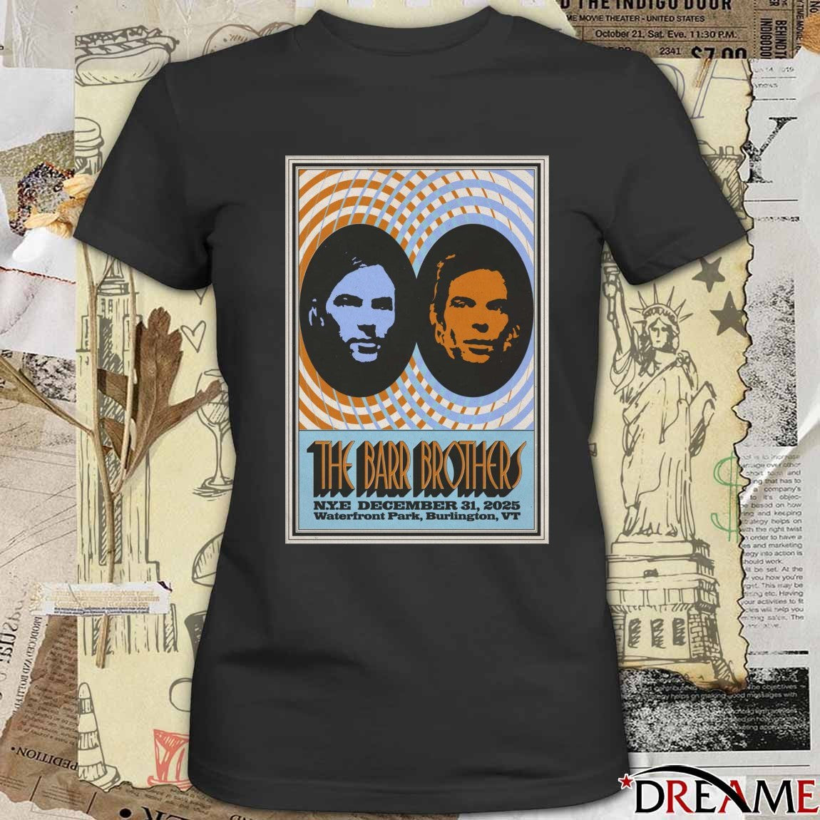 Poster The Barr Brothers Waterfront Park In Burlington VT December 31 2025 t-shirt