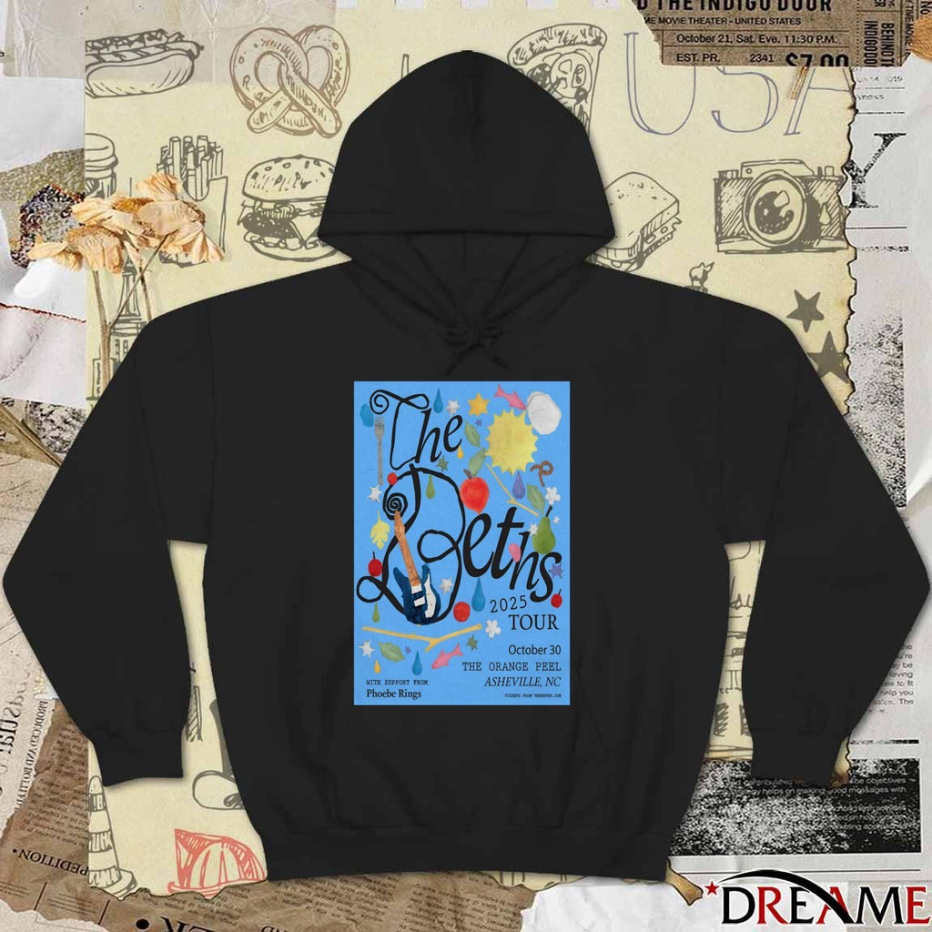 Poster The Beths 2025 Tour The Orange Peel Asheville NC October 30 2025 t-shirt