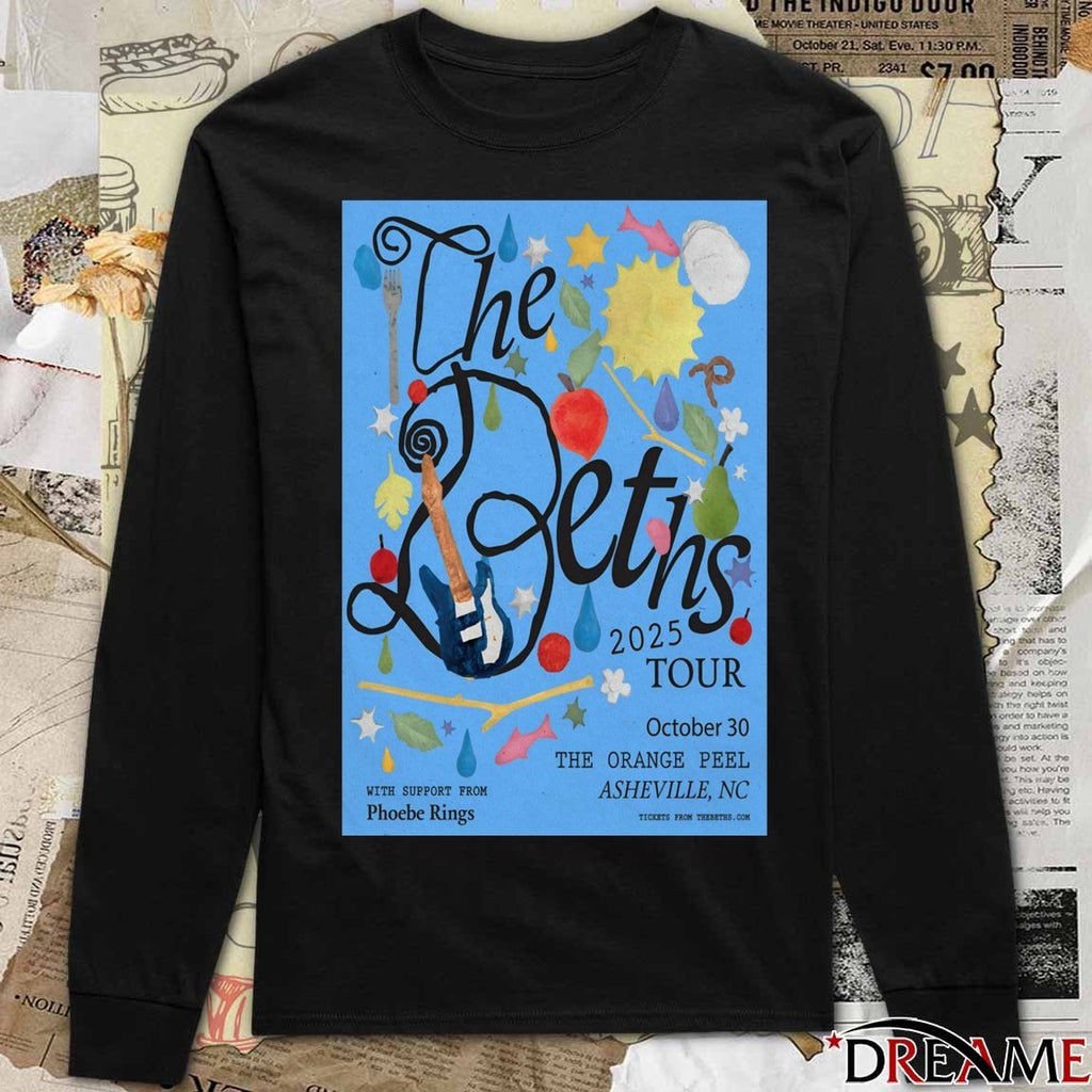 Poster The Beths 2025 Tour The Orange Peel Asheville NC October 30 2025 t-shirt