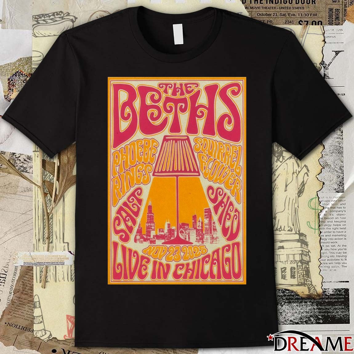 Poster The Beths The Salt Shed In Chicago IL November 23 2025 t-shirt