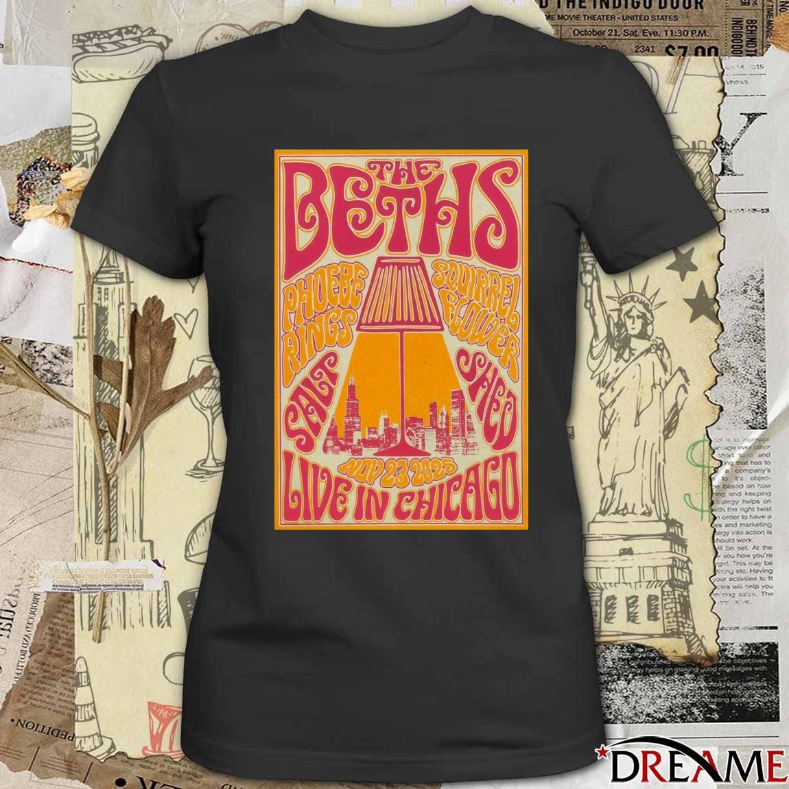 Poster The Beths The Salt Shed In Chicago IL November 23 2025 t-shirt