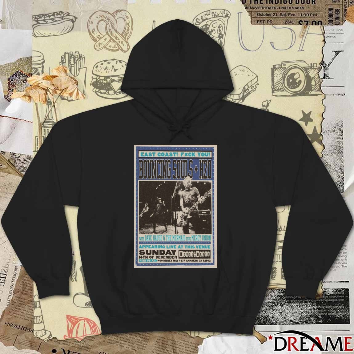 Poster The Bouncing Souls December 14 2025 House Of Blues Anaheim CA t-shirt