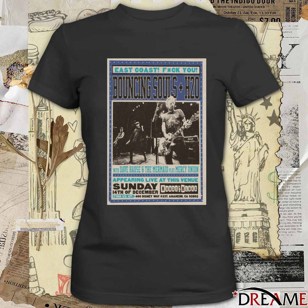 Poster The Bouncing Souls December 14 2025 House Of Blues Anaheim CA t-shirt