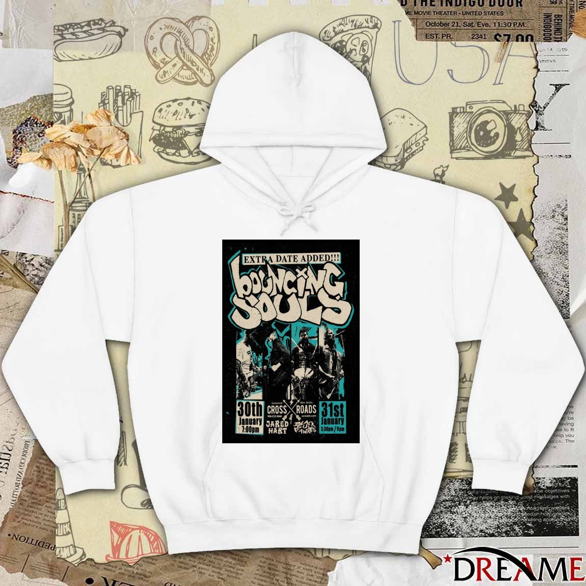 Poster The Bouncing Souls January 30-31 2026 Garwood NJ t-shirt