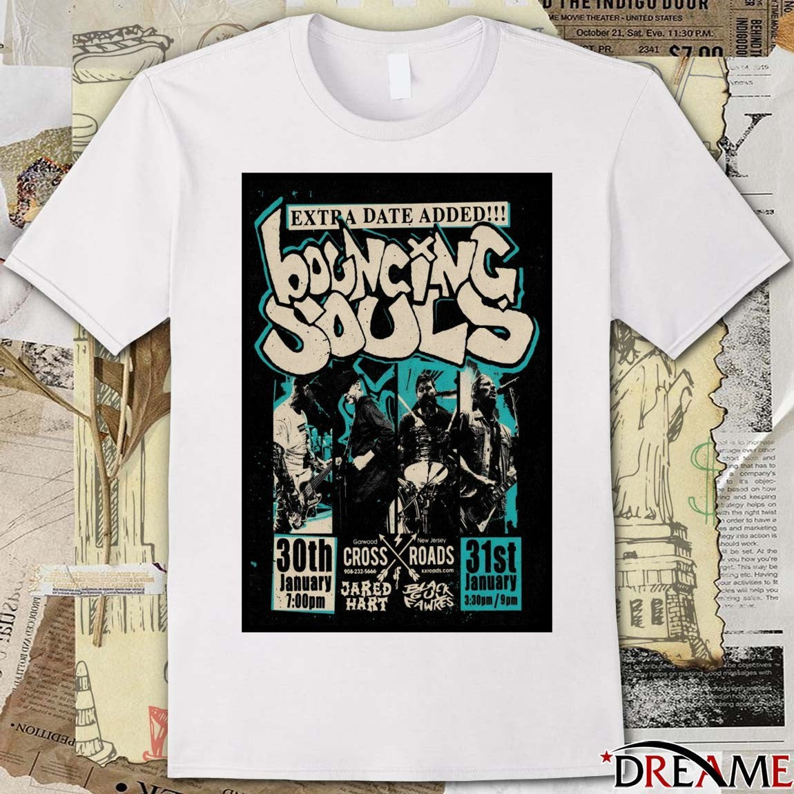 Poster The Bouncing Souls January 30-31 2026 Garwood NJ t-shirt