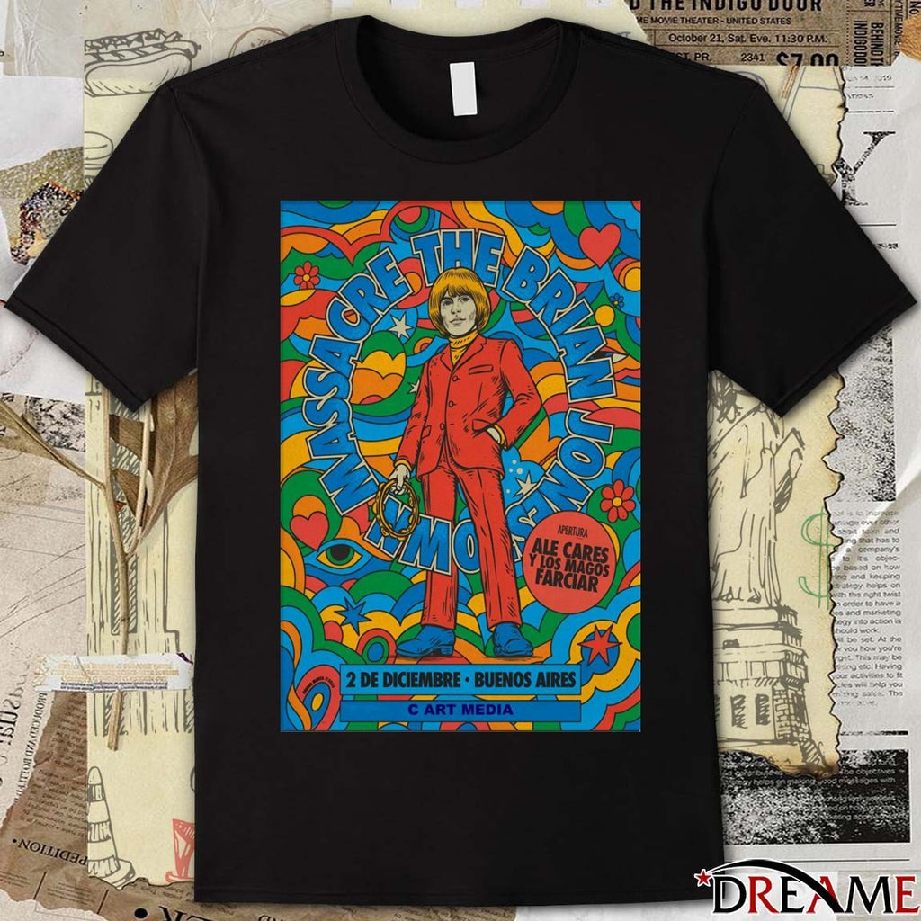 Poster The Brian Jonestown Massacre C Art Media On December 2 2025 in Buenos Aires Argentina t-shirt