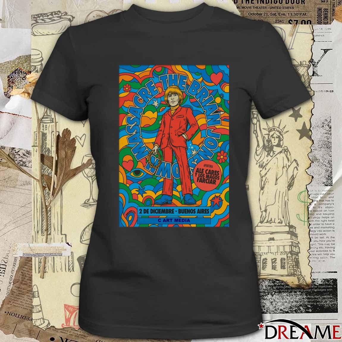 Poster The Brian Jonestown Massacre C Art Media On December 2 2025 in Buenos Aires Argentina t-shirt