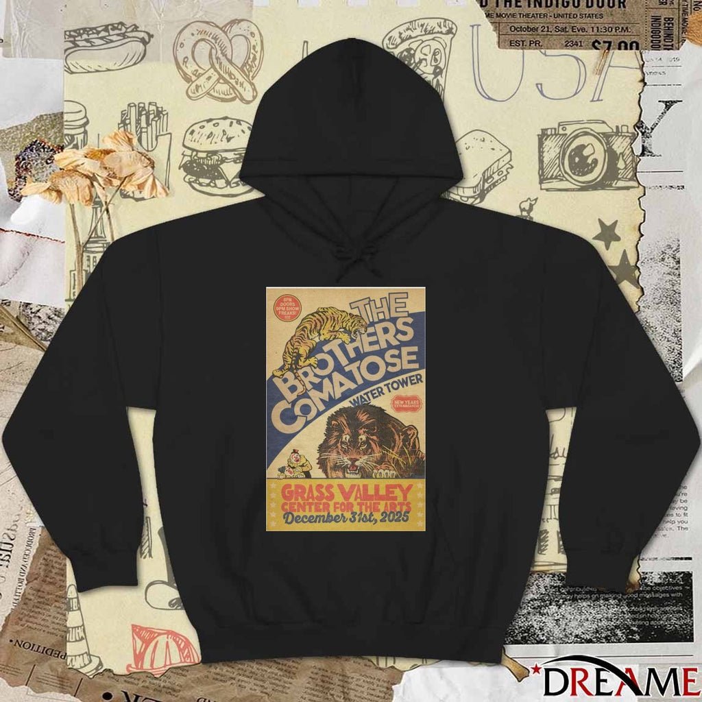 Poster The Brothers Comatose Grass Valley Center For The Arts December 31 2025 t-shirt