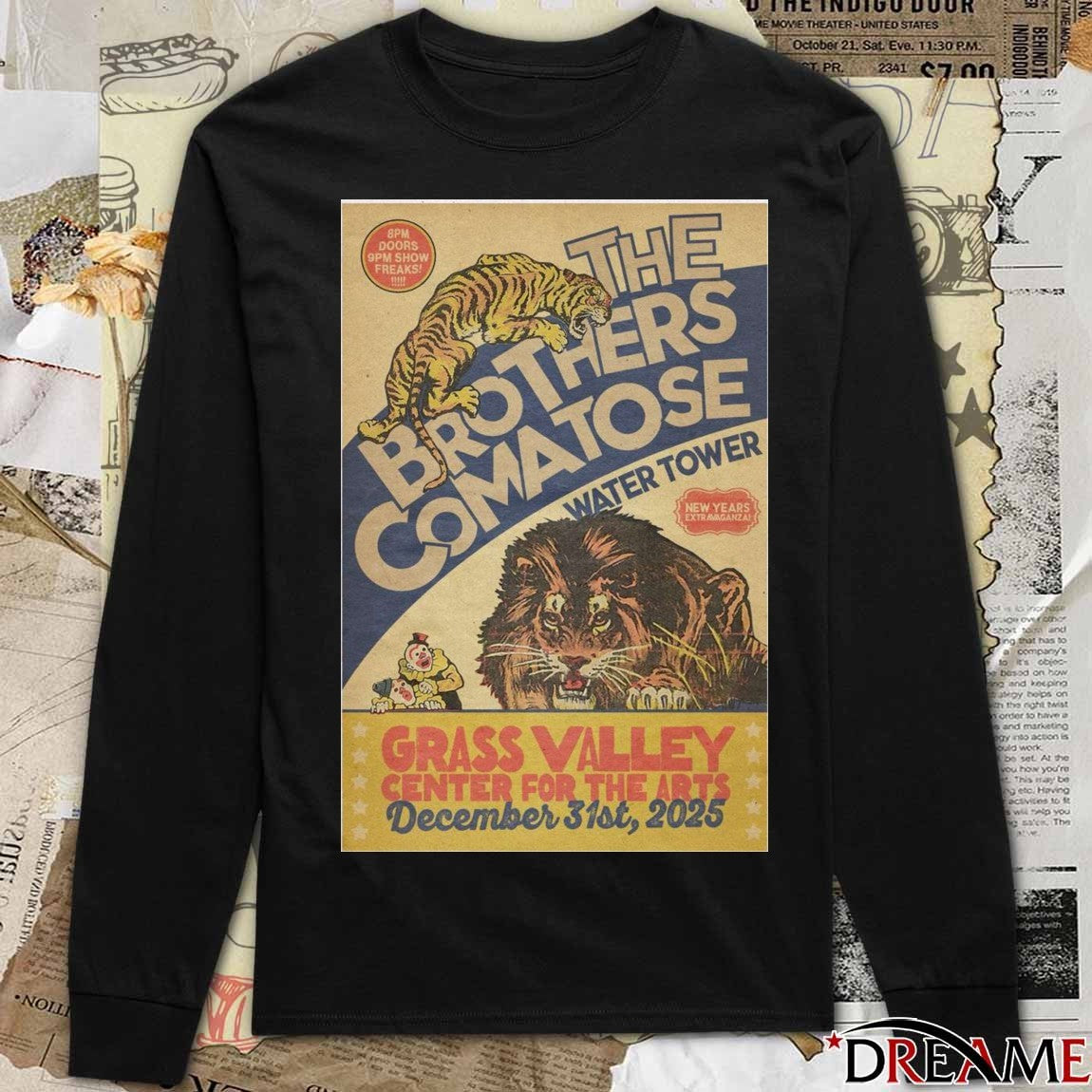 Poster The Brothers Comatose Grass Valley Center For The Arts December 31 2025 t-shirt
