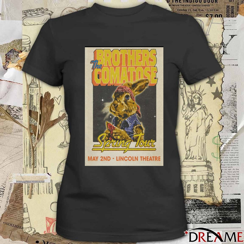 Poster The Brothers Comatose May 2 2026 Lincoln Theatre In Raleigh NC t-shirt