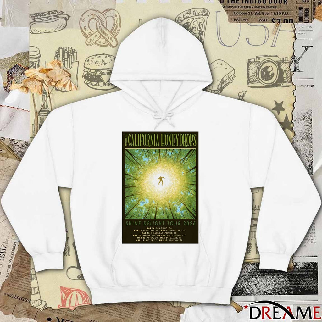 Poster The California Honeydrops Shine Delight March 14 – 25 2026 Shows t-shirt