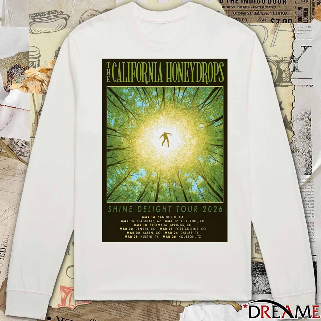 Poster The California Honeydrops Shine Delight March 14 – 25 2026 Shows t-shirt