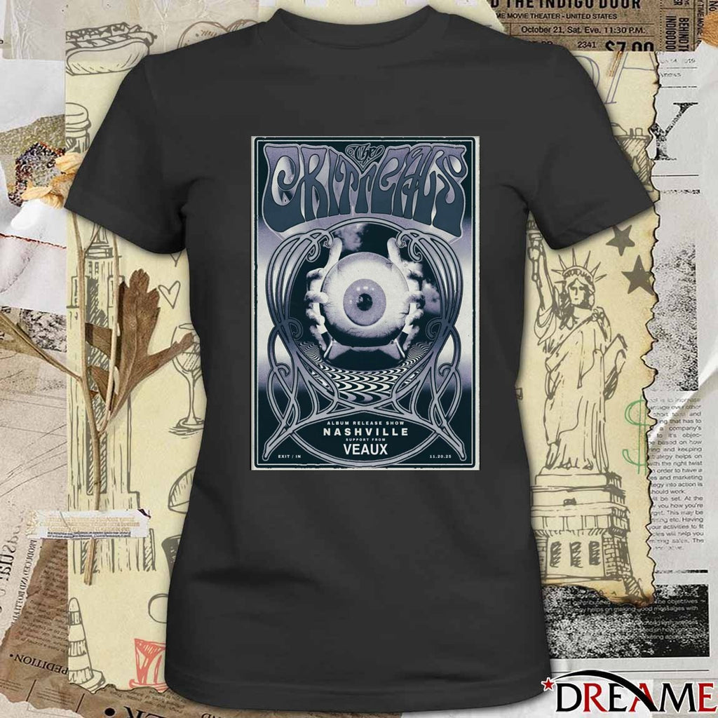 Poster The Criticals Album Release Show November 20 2025 In Nashville TN t-shirt