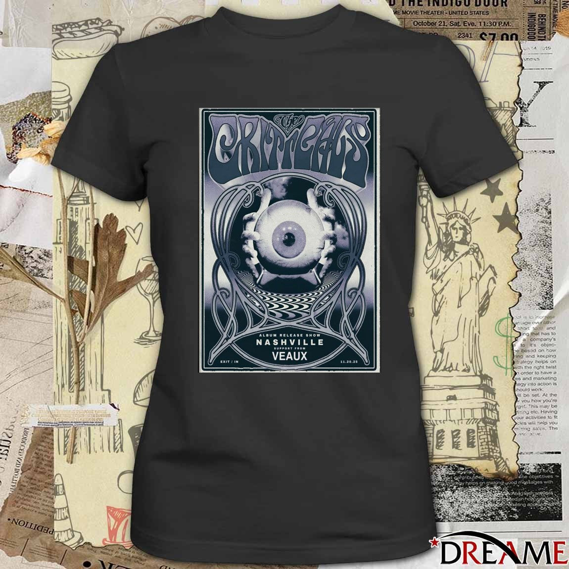 Poster The Criticals Album Release Show November 20 2025 In Nashville TN t-shirt